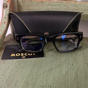 MOSCOT Original Zogan Dark Grey 48-22-145 Pristine condition.